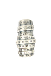 MINIMAL LOGO 4MM RING / V SIL