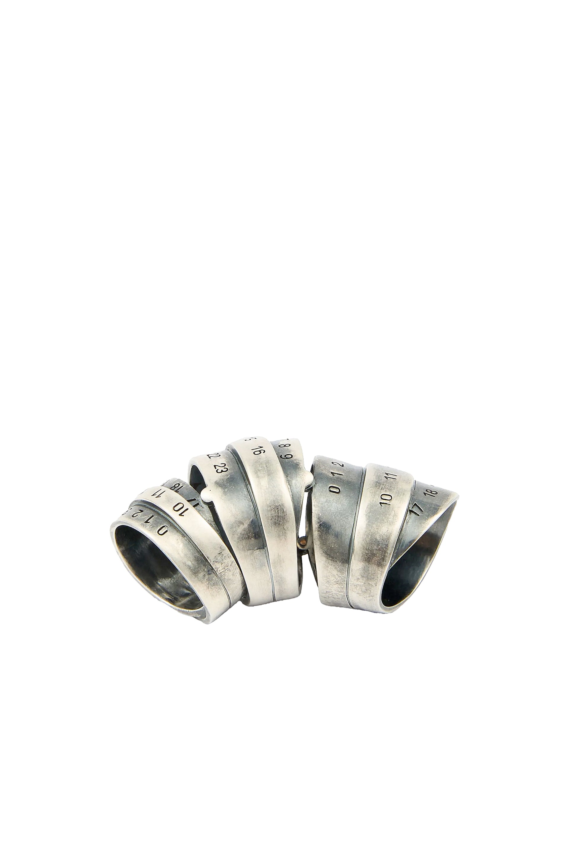 MINIMAL LOGO 4MM RING / V SIL