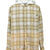 DISTRESSED HOODED CHECKED SHIRT / YEL