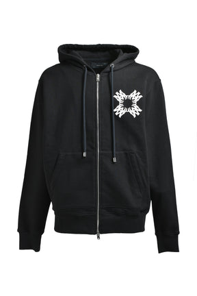 MA QUAD ZIP UP HOODIE / BLK