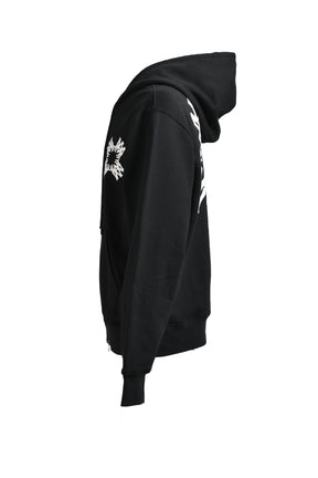 MA QUAD ZIP UP HOODIE / BLK
