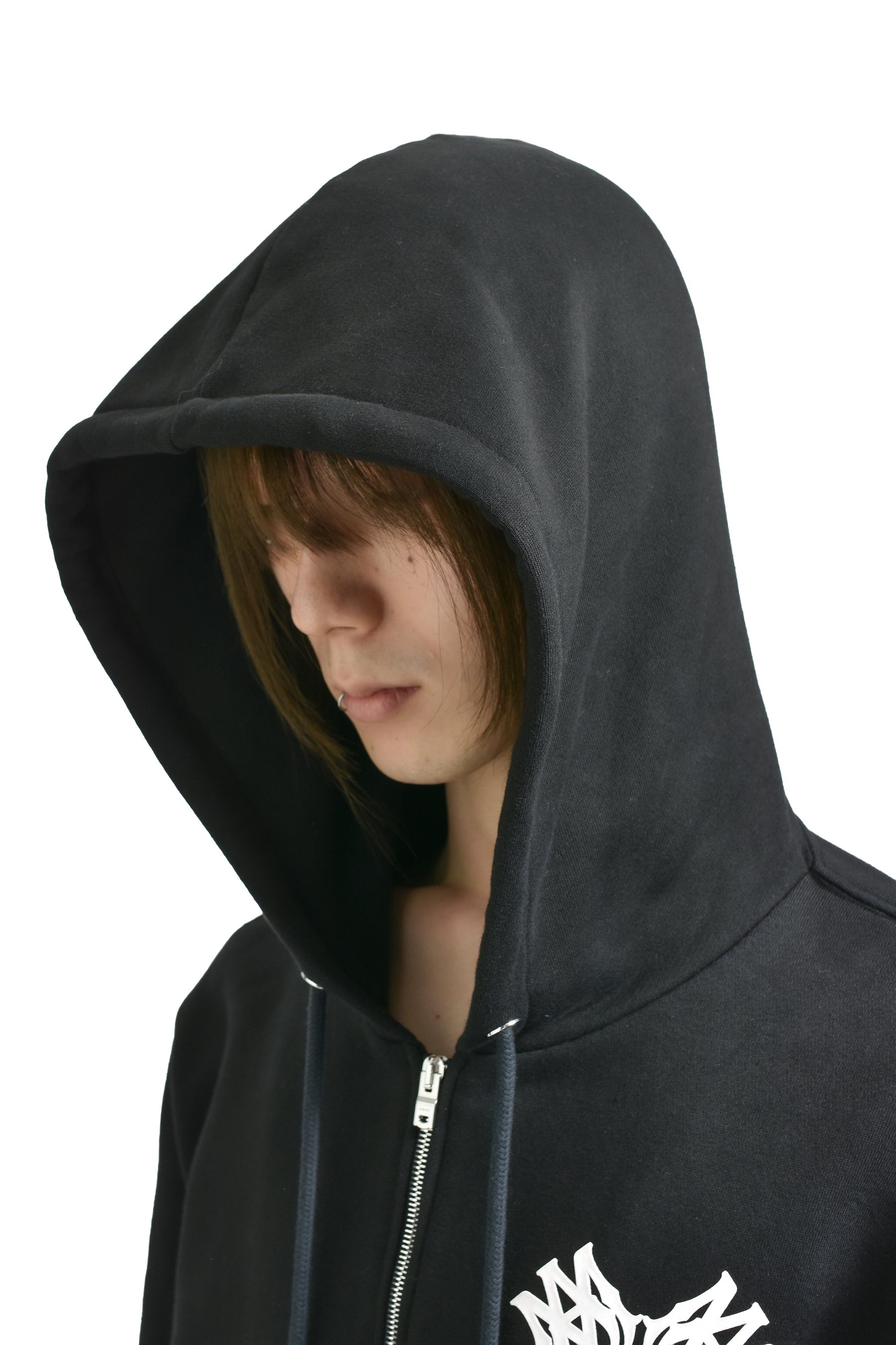 MA QUAD ZIP UP HOODIE / BLK
