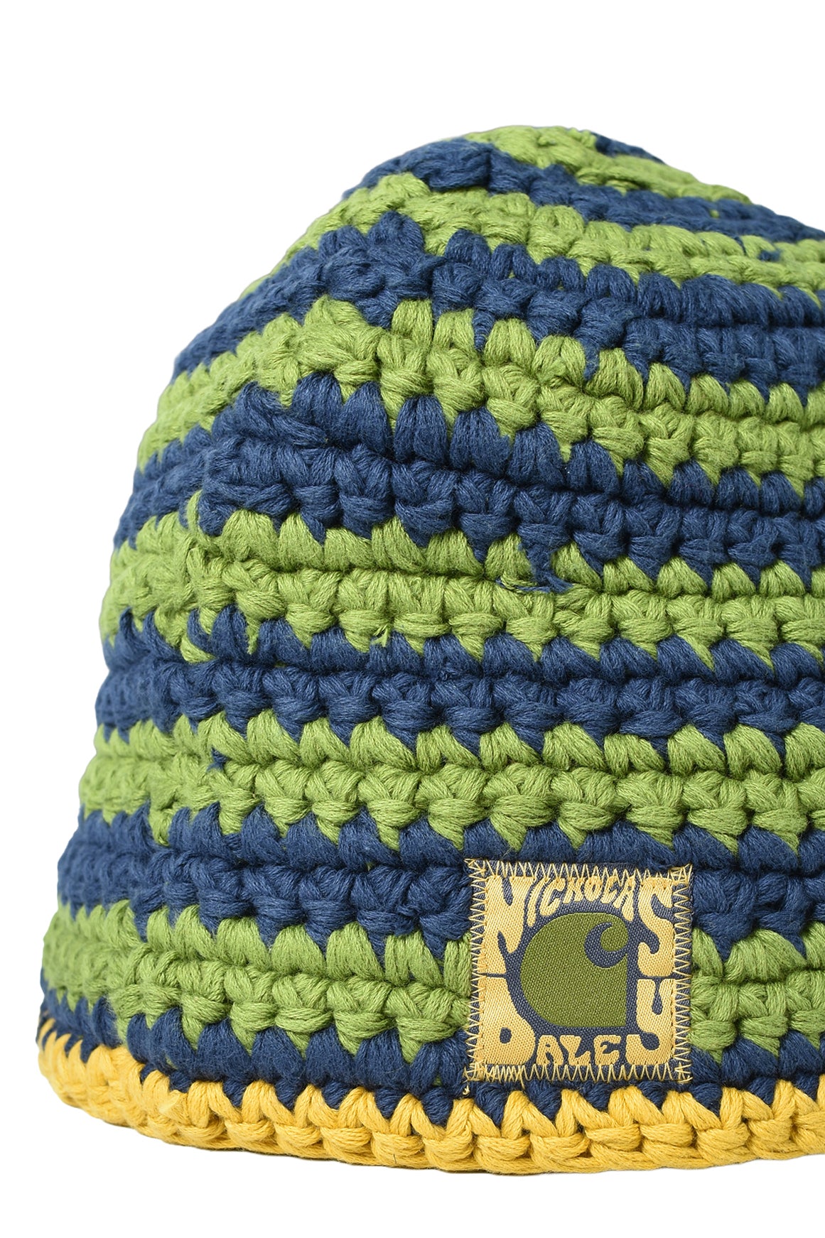 KNITTED HAT / ND TAWNY OLIVE / CEDAR GREEN / BLACK IRIS