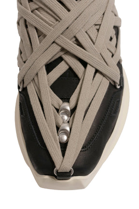 MEGALACE GETH RUNNER / BLACK/PEARL/MILK