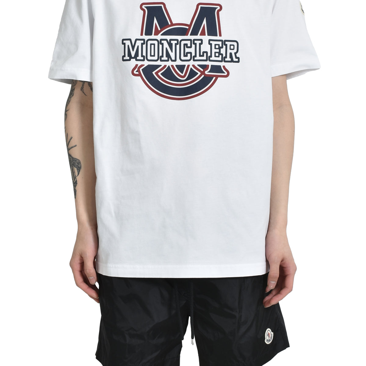 Moncler モンクレール SS25 COLLEGE LOGO SS T-SHIRT / WHT - NUBIAN