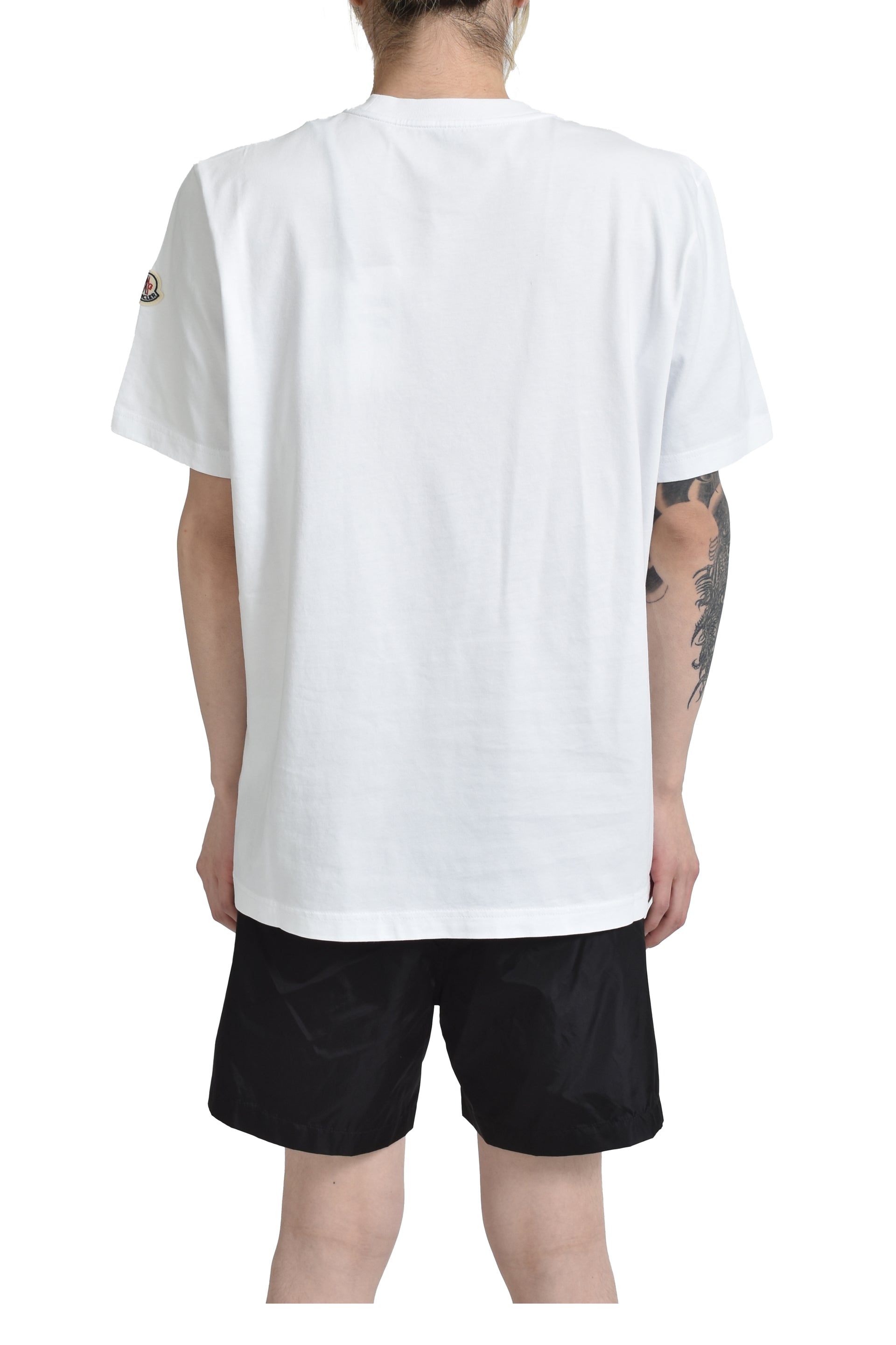 Moncler COLLEGE LOGO SS T-SHIRT / WHT