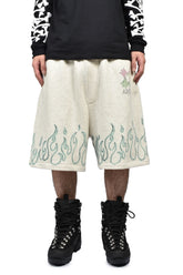 MA QUAD FLAMES SWEATSHORT / IVO