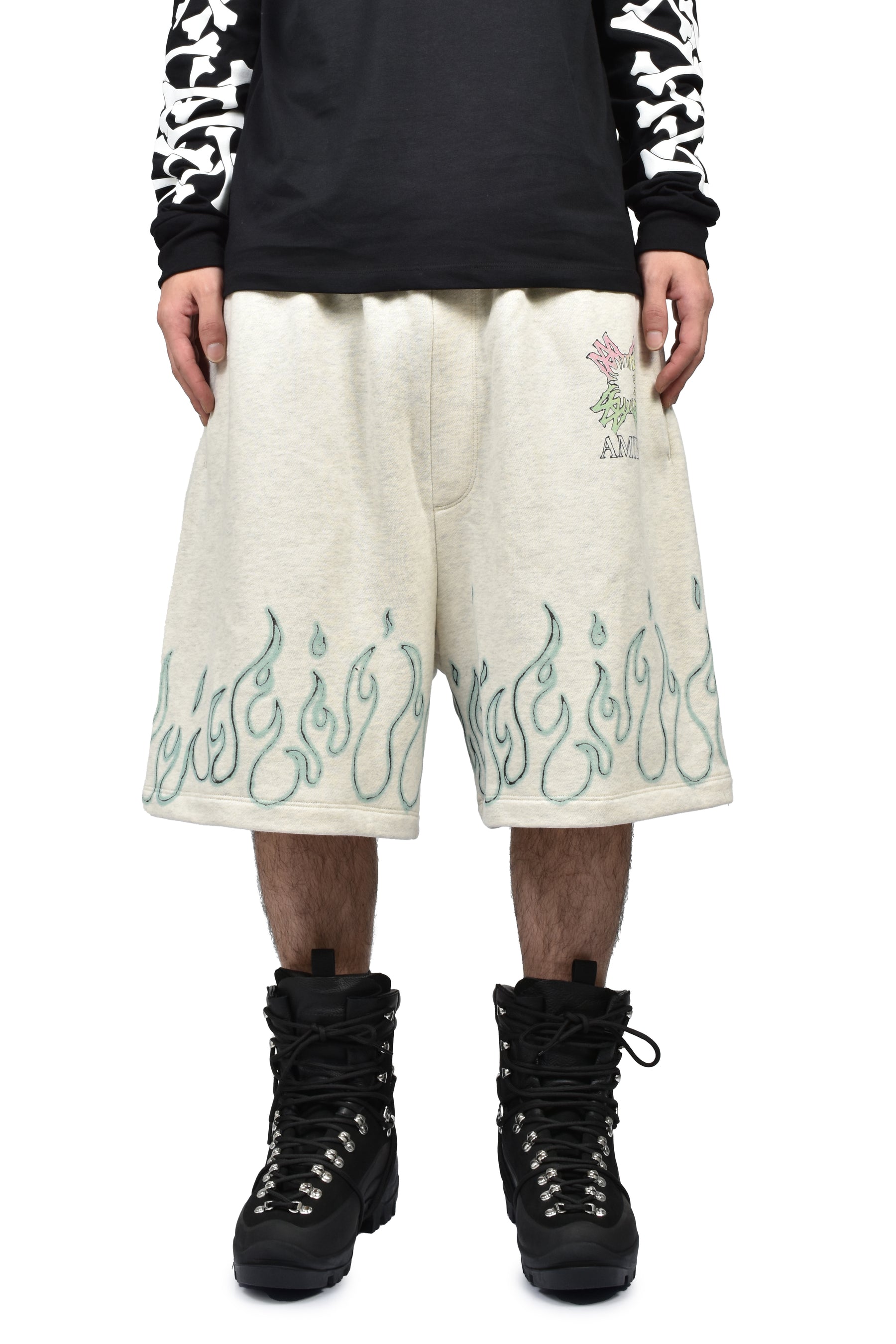 MA QUAD FLAMES SWEATSHORT / IVO
