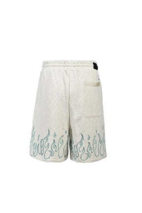 MA QUAD FLAMES SWEATSHORT / IVO