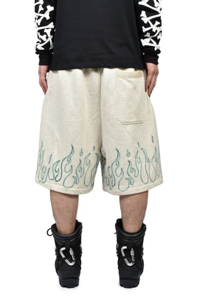 MA QUAD FLAMES SWEATSHORT / IVO