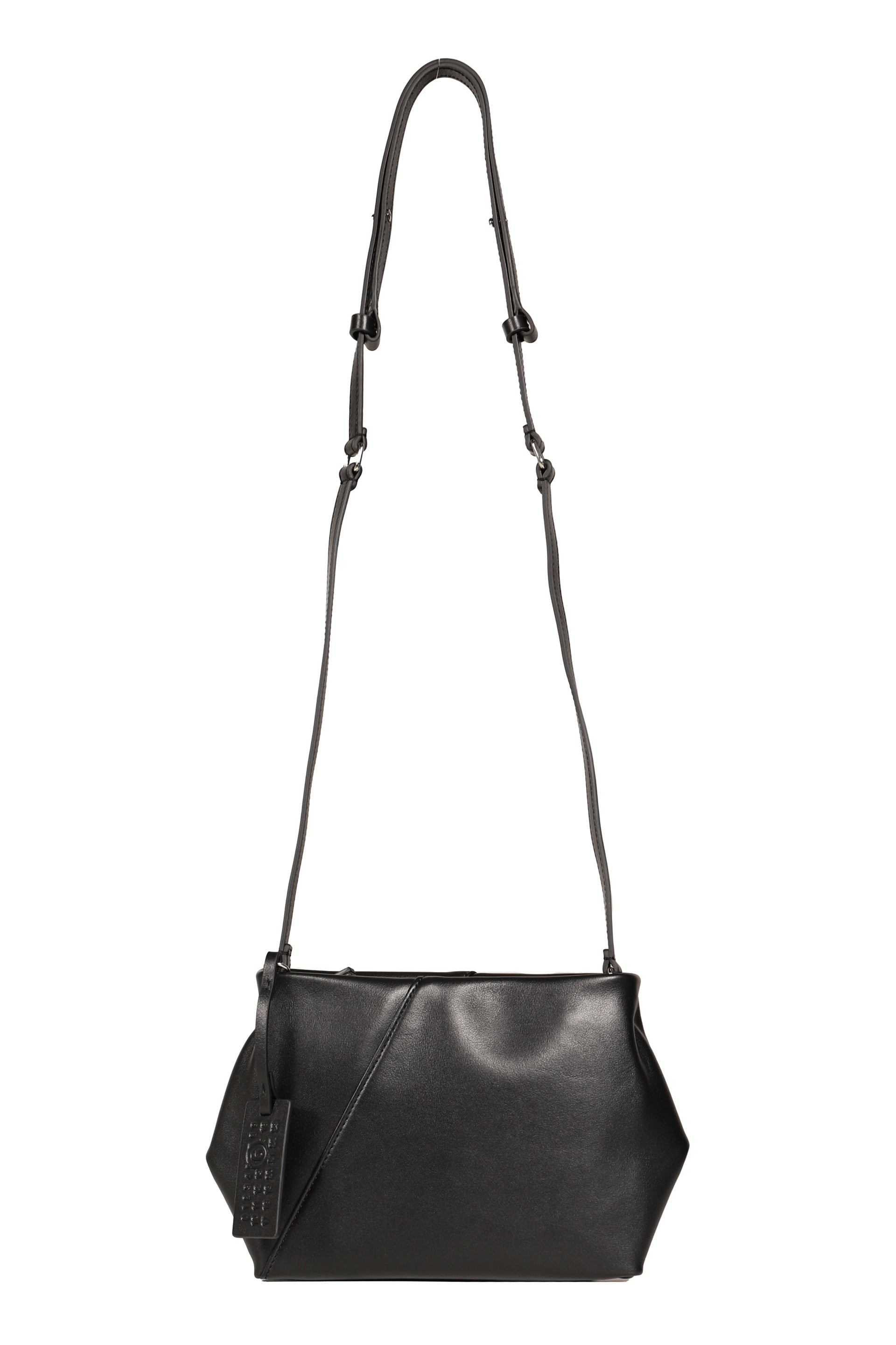 FOLDED J SHOULDER BAG / BLK