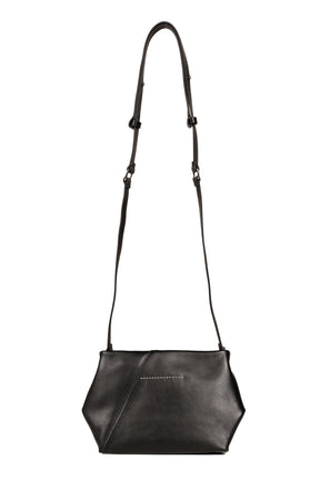 FOLDED J SHOULDER BAG / BLK