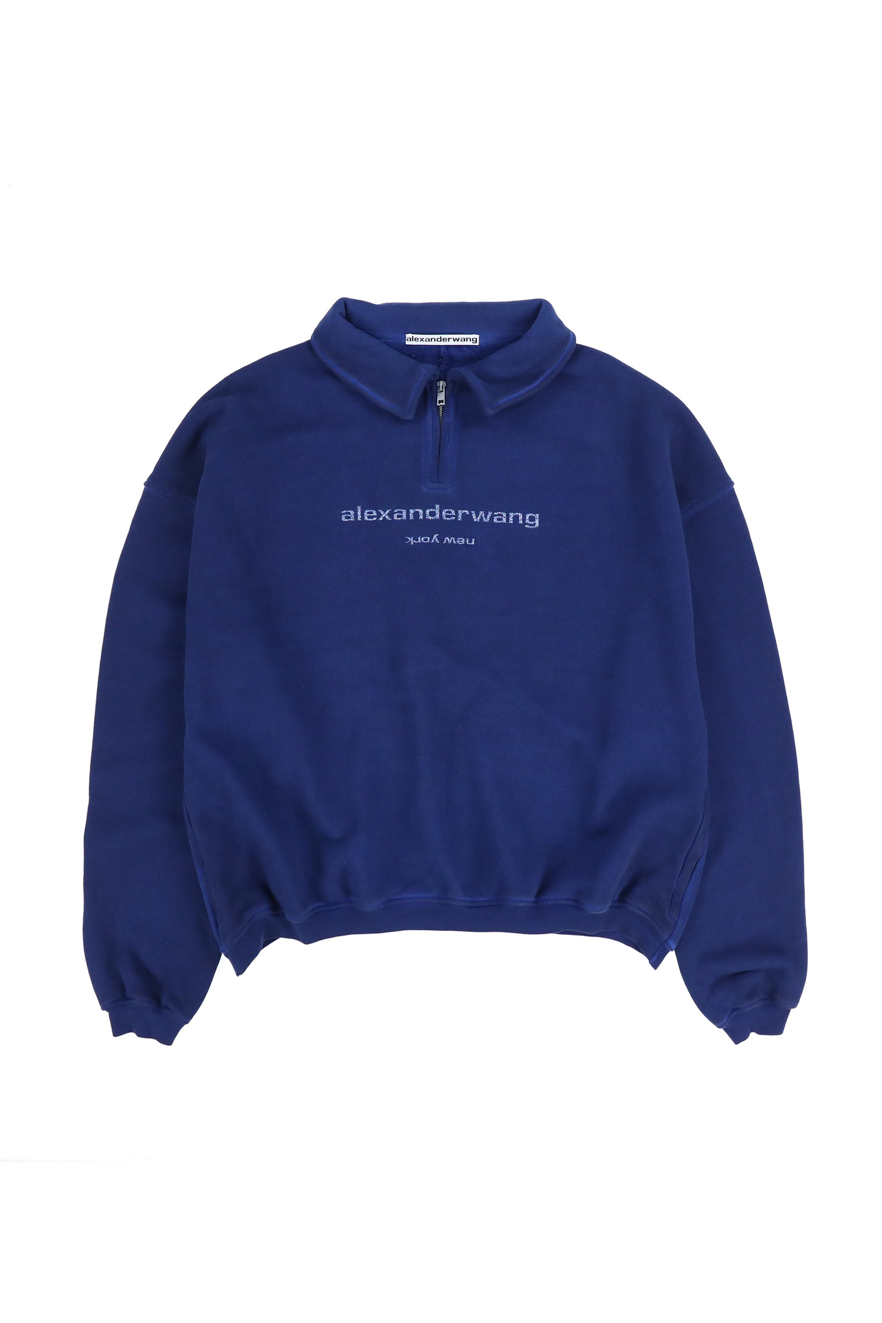 alexanderwang アレキサンダーワン FW23 BI-COLOR ZIP SWEATSHIRT