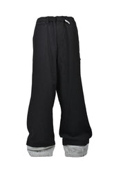 BOTTOM LAYERD TROUSERS / BLK