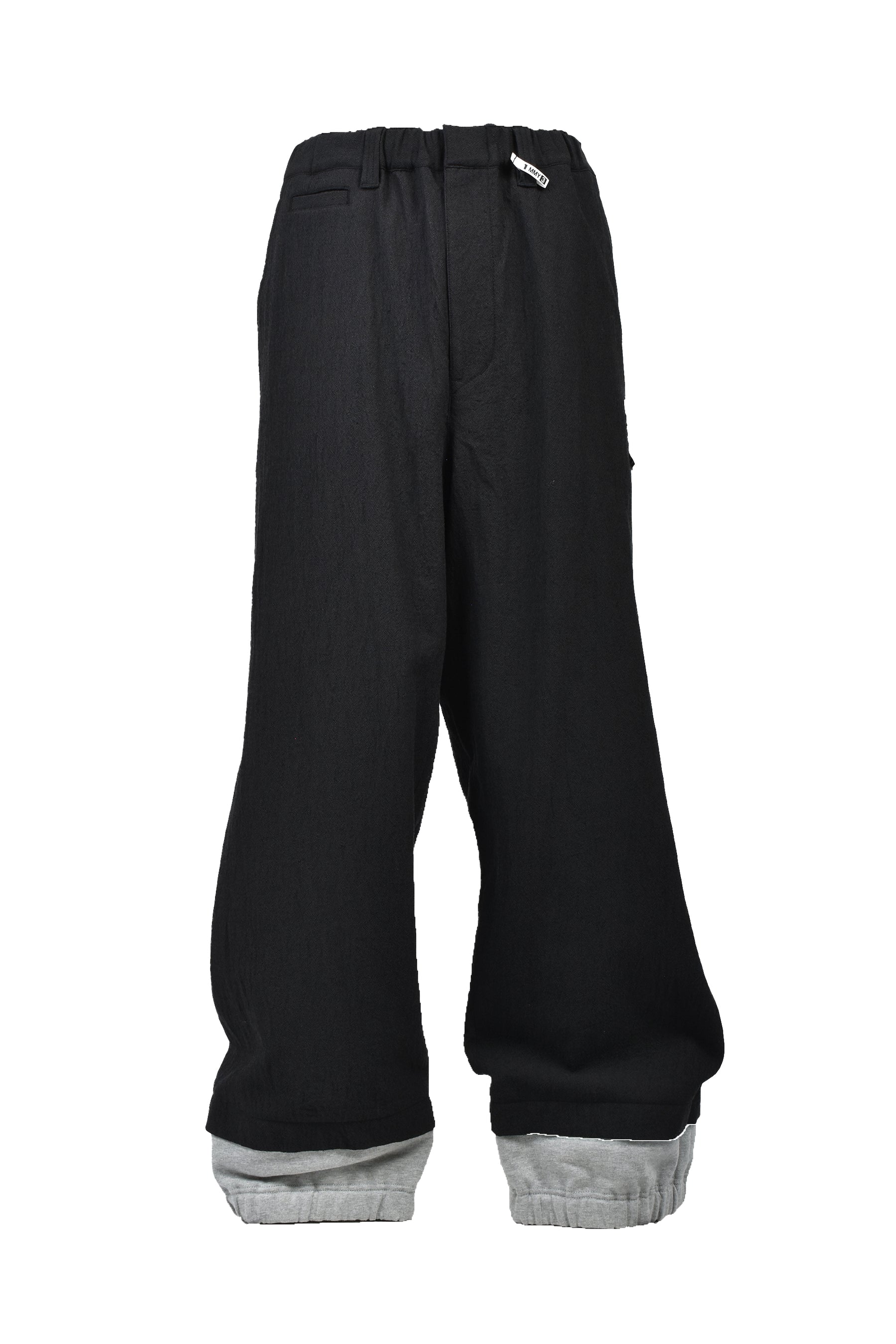 BOTTOM LAYERD TROUSERS / BLK