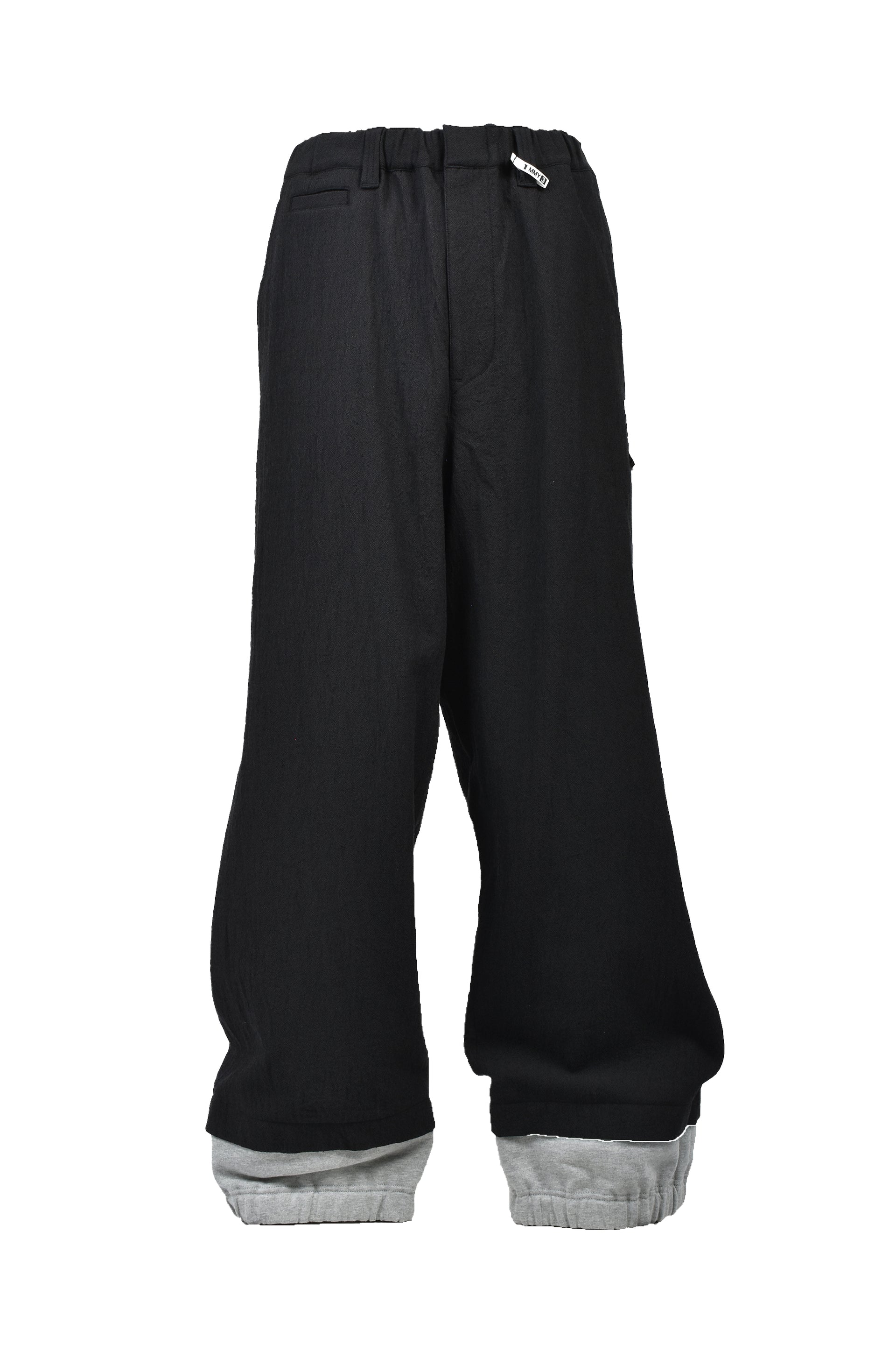 BOTTOM LAYERD TROUSERS / BLK