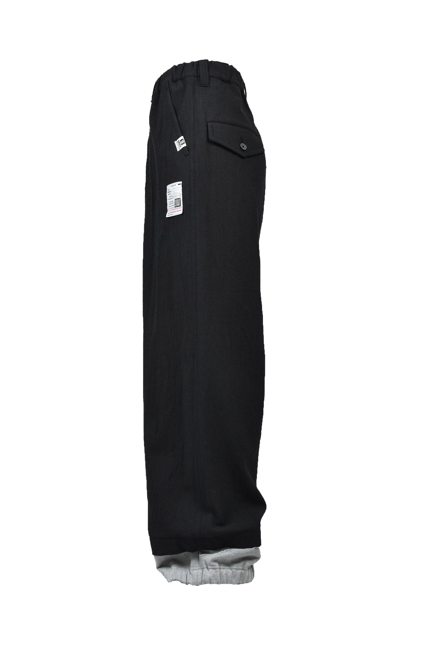 BOTTOM LAYERD TROUSERS / BLK