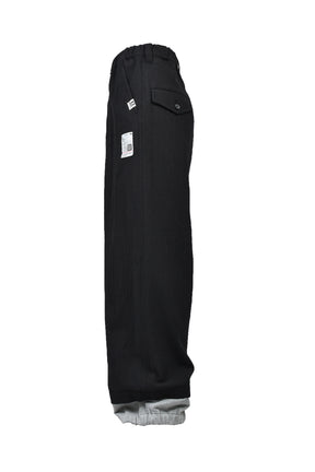 BOTTOM LAYERD TROUSERS / BLK