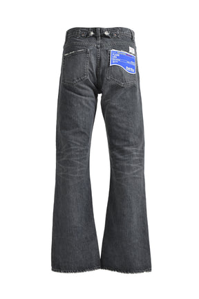 DAIRIKU "FLARE" VINTAGE DENIM PANTS / BLK