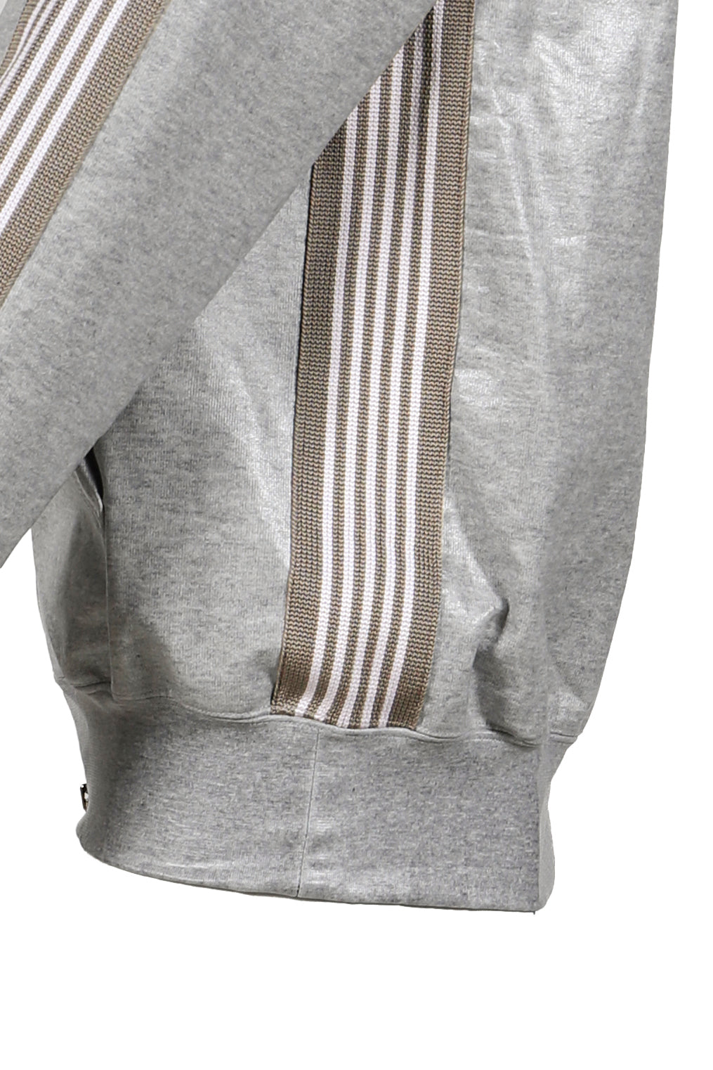 ZIPPED TRACK HOODY - COTTON JERSEY / COATING (EXCLUSIVE) / GRY