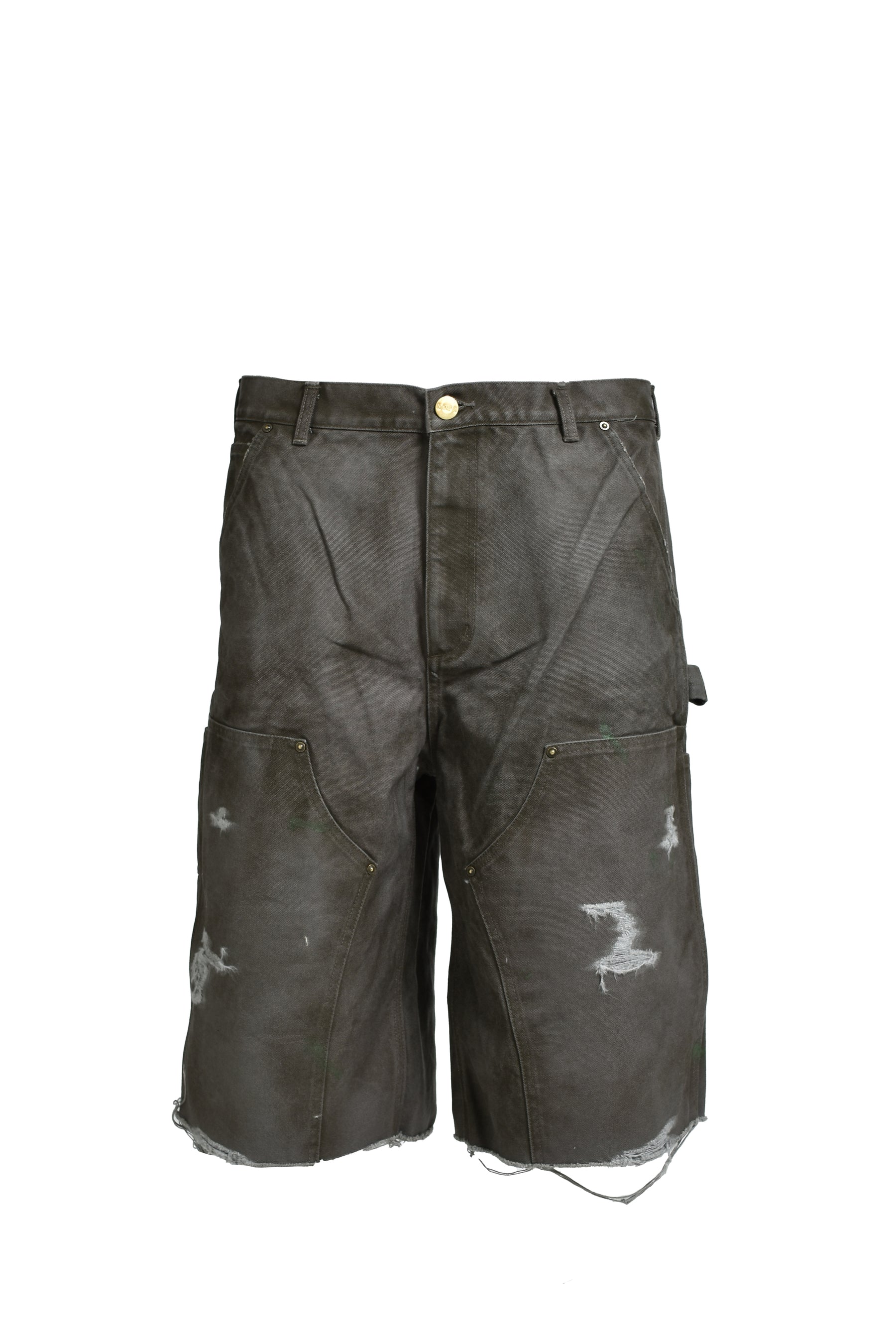 BORO DUCK PAINTER WIDE BERMUDA PANTS / GRY