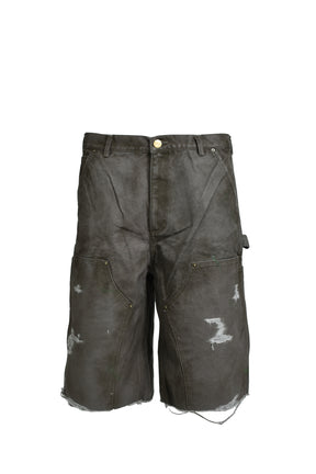 BORO DUCK PAINTER WIDE BERMUDA PANTS / GRY
