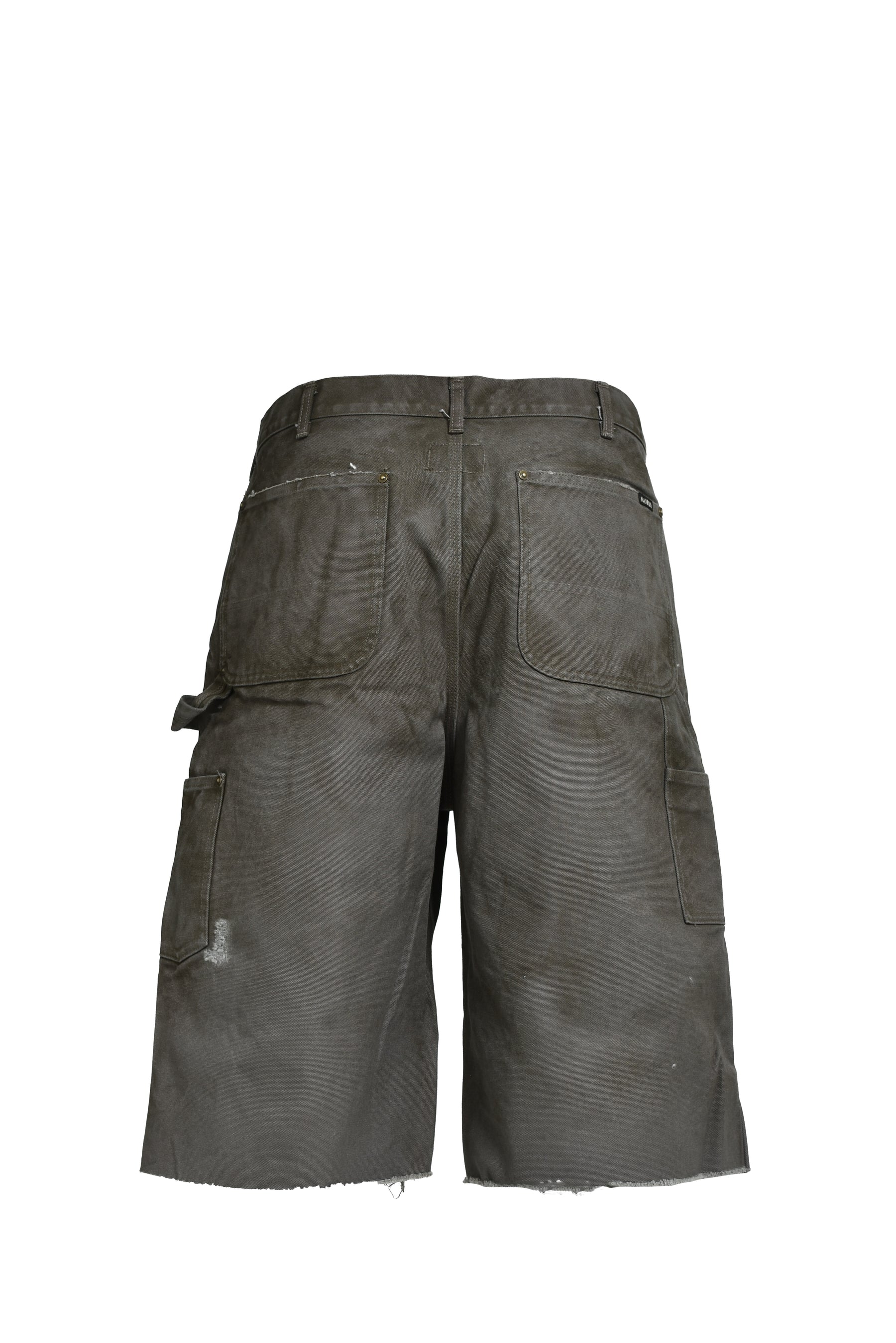 BORO DUCK PAINTER WIDE BERMUDA PANTS / GRY