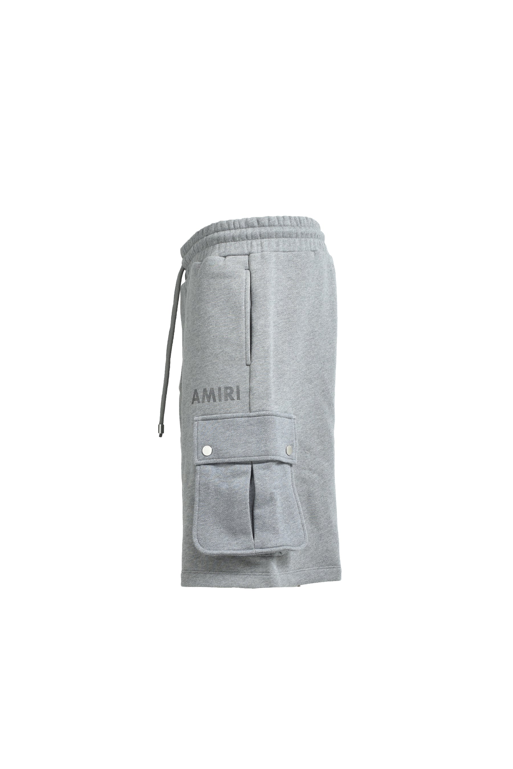 AMIRI STENCIL CARGO SHORT / GRY