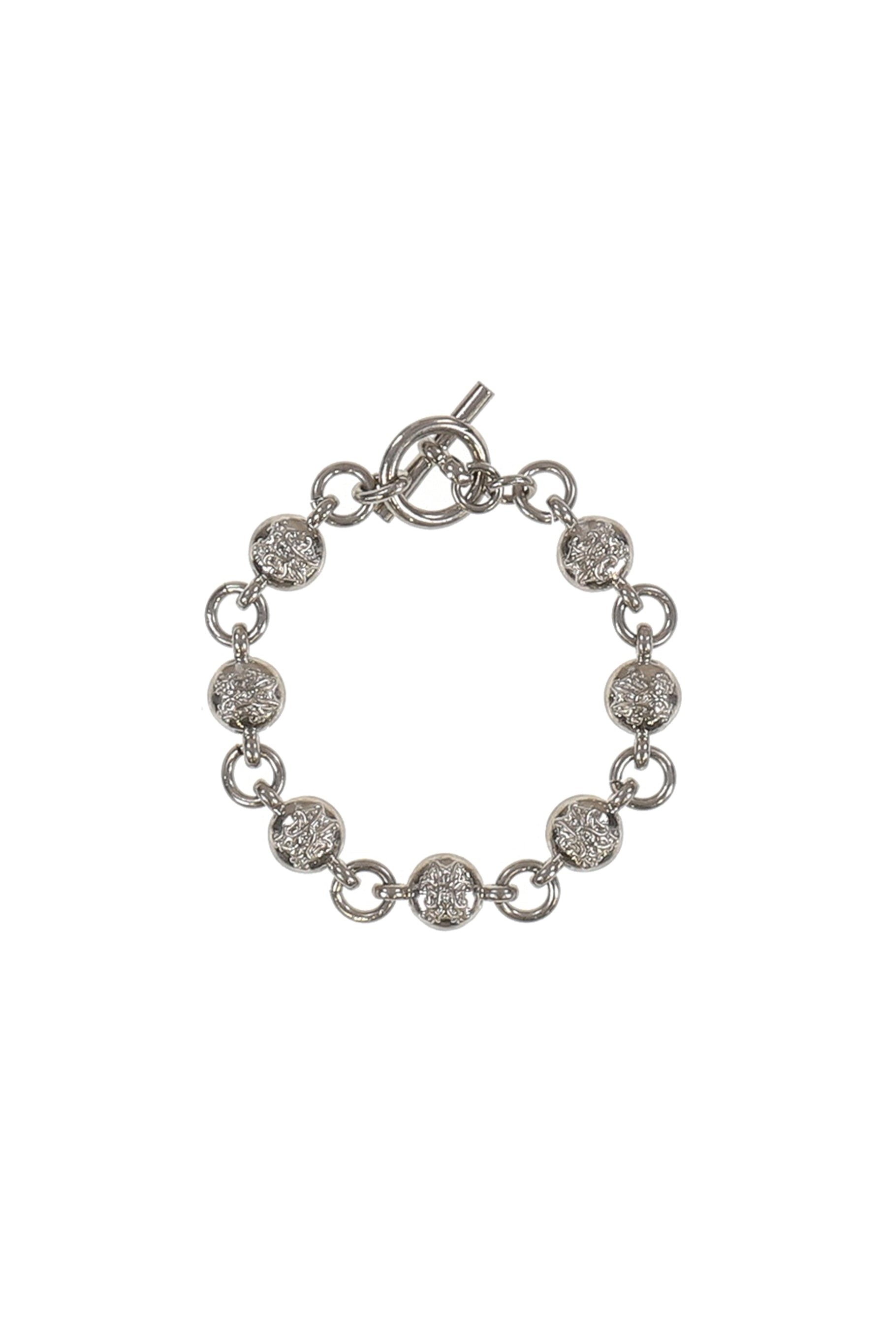 "KMY BALL" CHAIN BRACELET / SIL