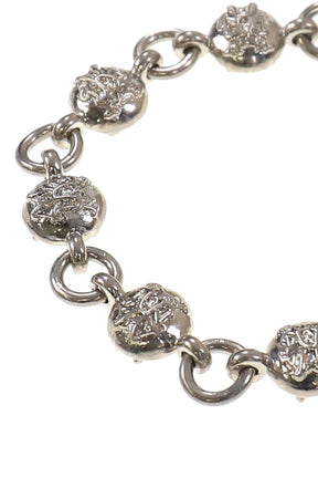 "KMY BALL" CHAIN BRACELET / SIL