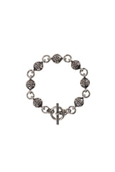 "KMY" BALL CHAIN BRACELET / BLK