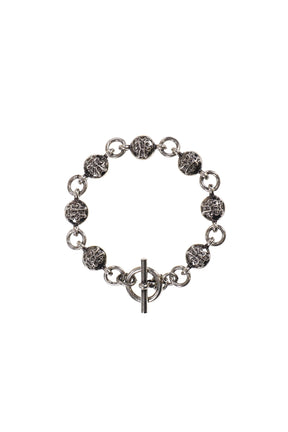 "KMY" BALL CHAIN BRACELET / BLK