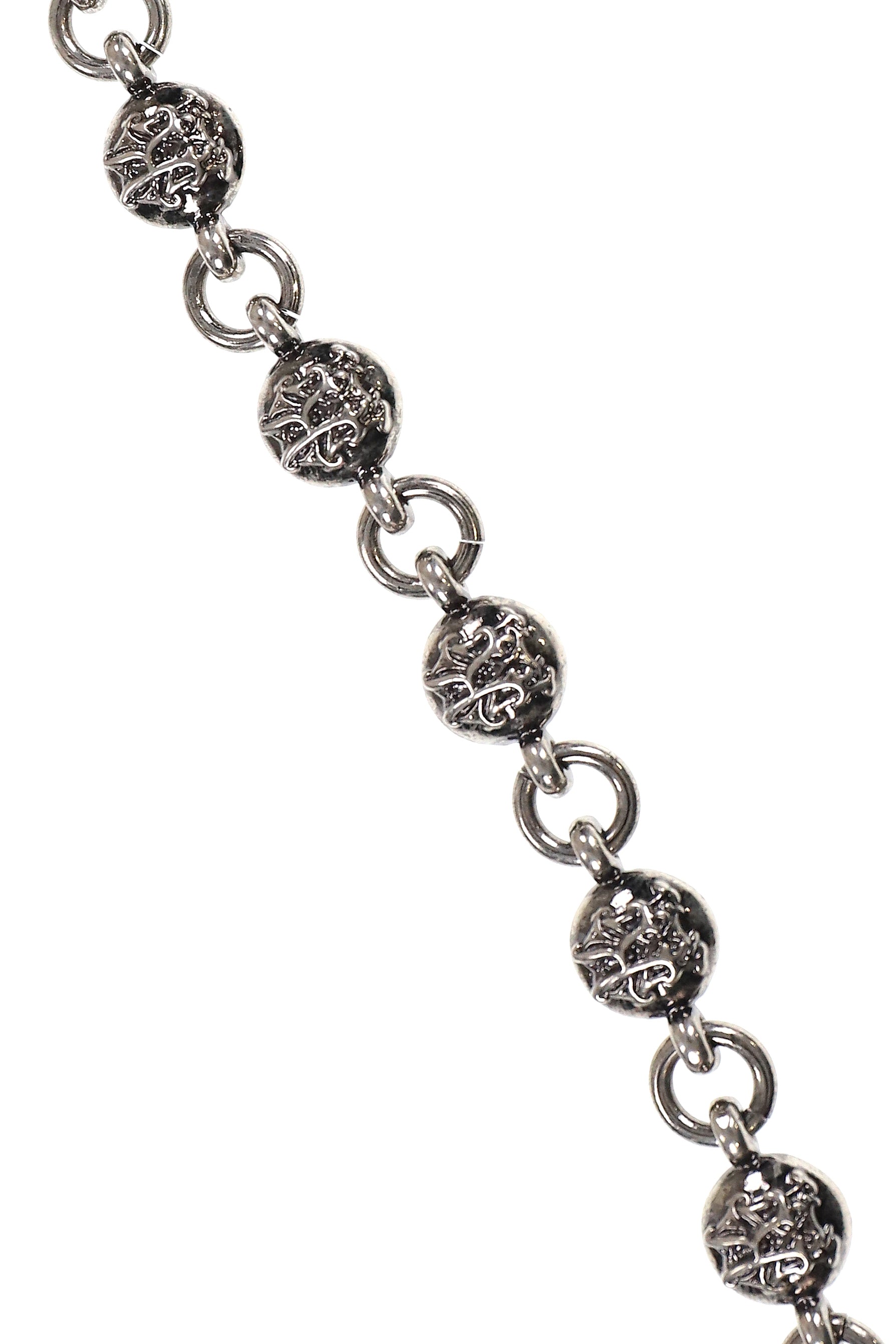 "KMY" BALL CHAIN BRACELET / BLK