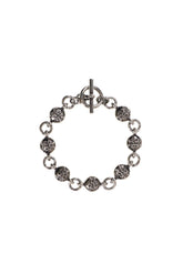 "KMY BALL" CHAIN BRACELET / BLK