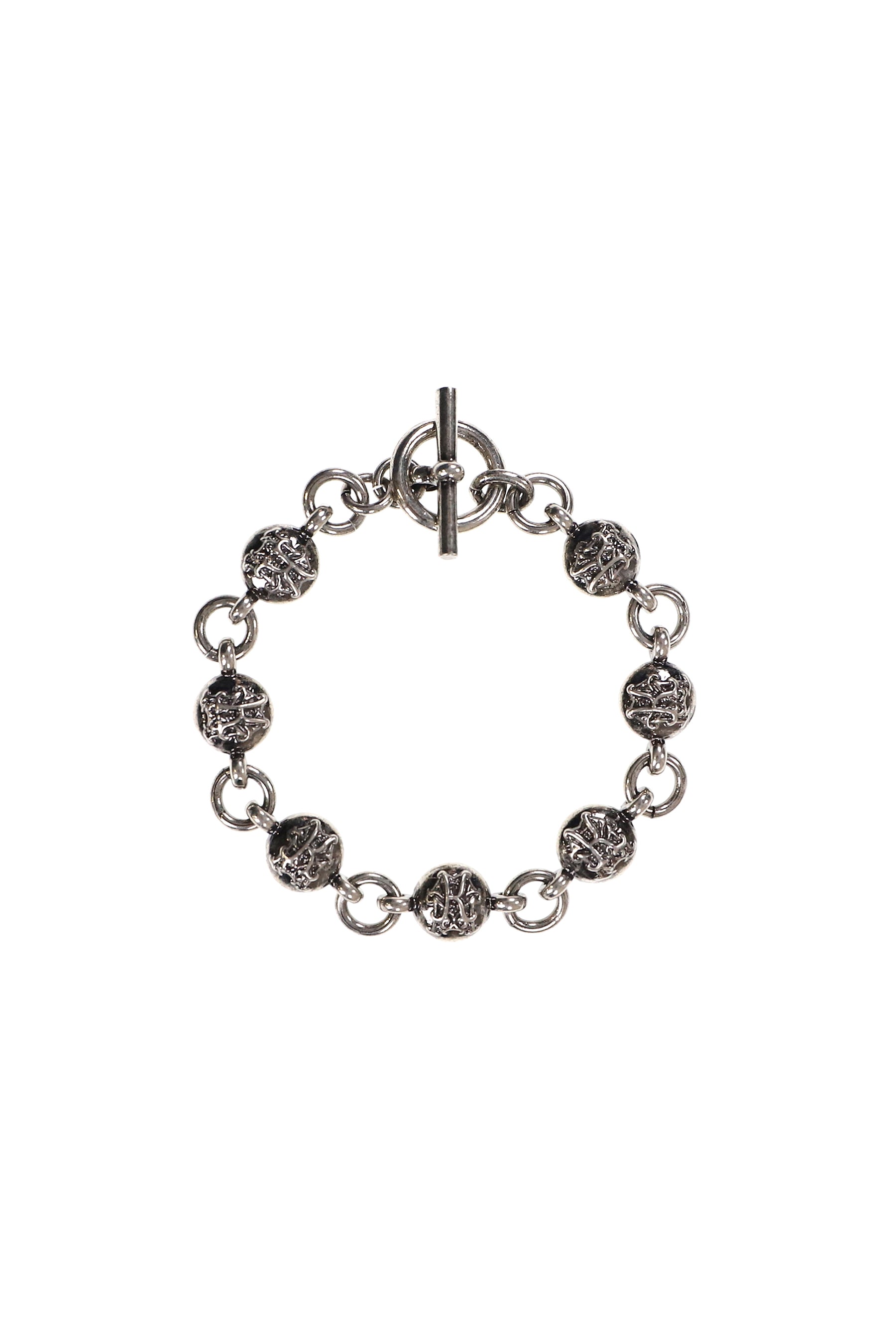"KMY BALL" CHAIN BRACELET / BLK
