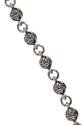 "KMY BALL" CHAIN BRACELET / BLK