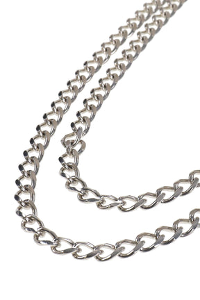 C/OM "KMY" DOUBLE WALLET CHAIN / SIL