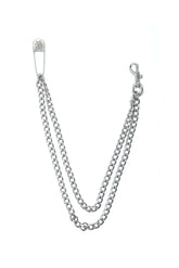 "KMY" DOUBLE WALLET CHAIN / SIL