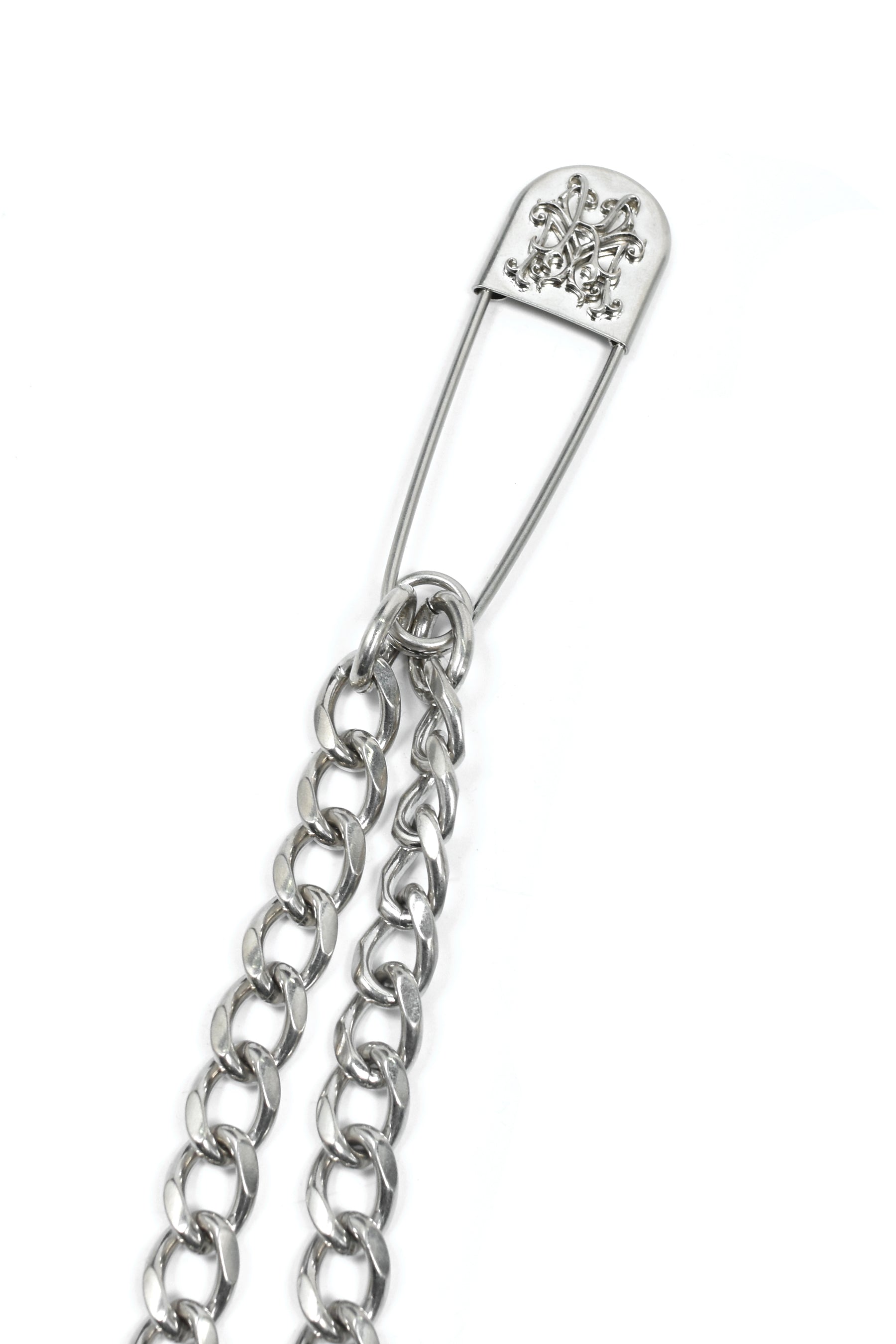 "KMY" DOUBLE WALLET CHAIN / SIL