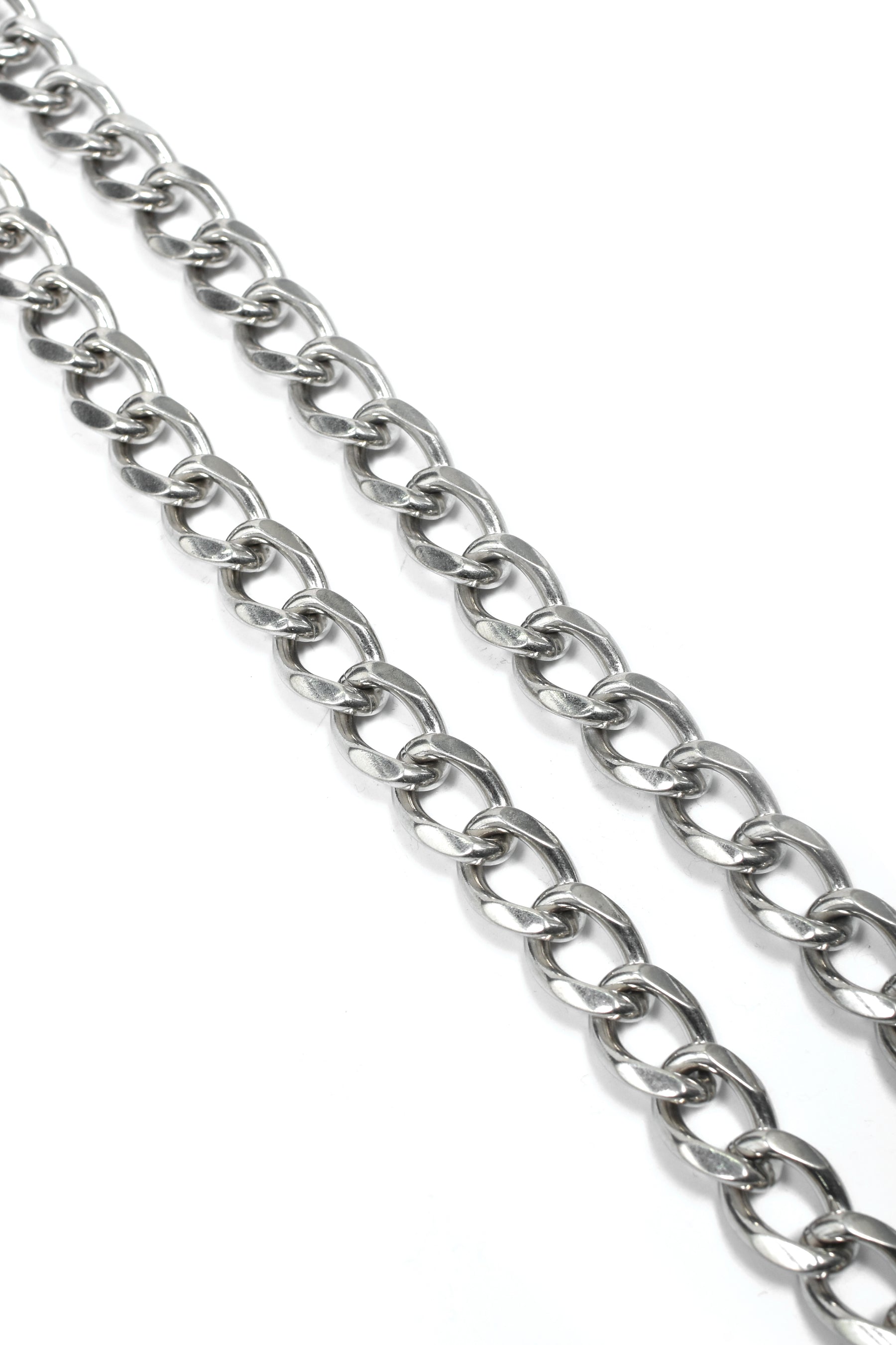 "KMY" DOUBLE WALLET CHAIN / SIL