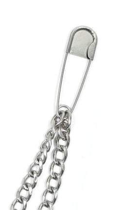 "KMY" DOUBLE WALLET CHAIN / SIL
