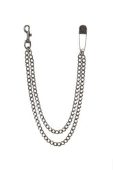 "KMY" DOUBLE WALLET CHAIN / BLK