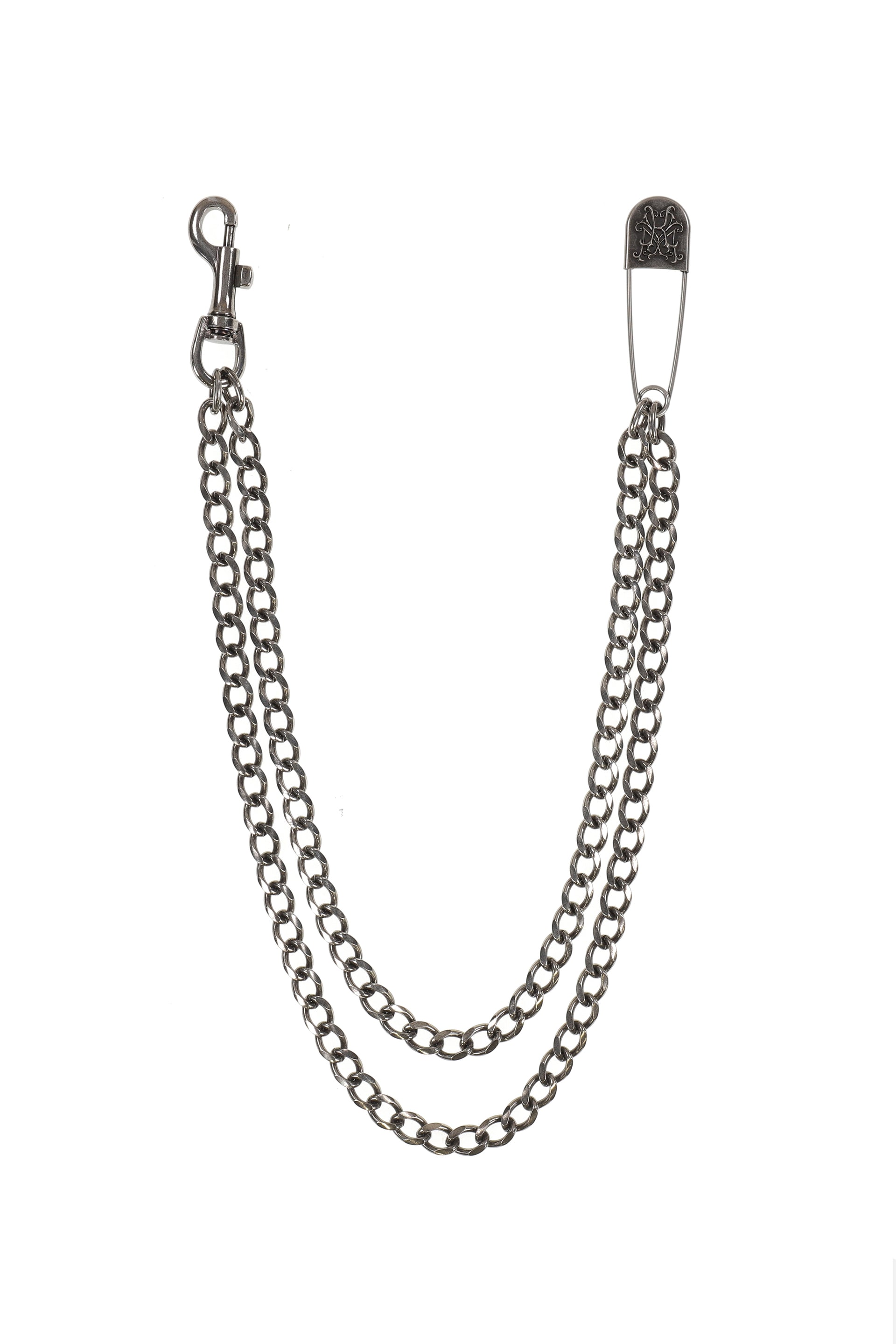 "KMY" DOUBLE WALLET CHAIN / BLK