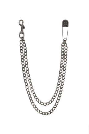 "KMY" DOUBLE WALLET CHAIN / BLK