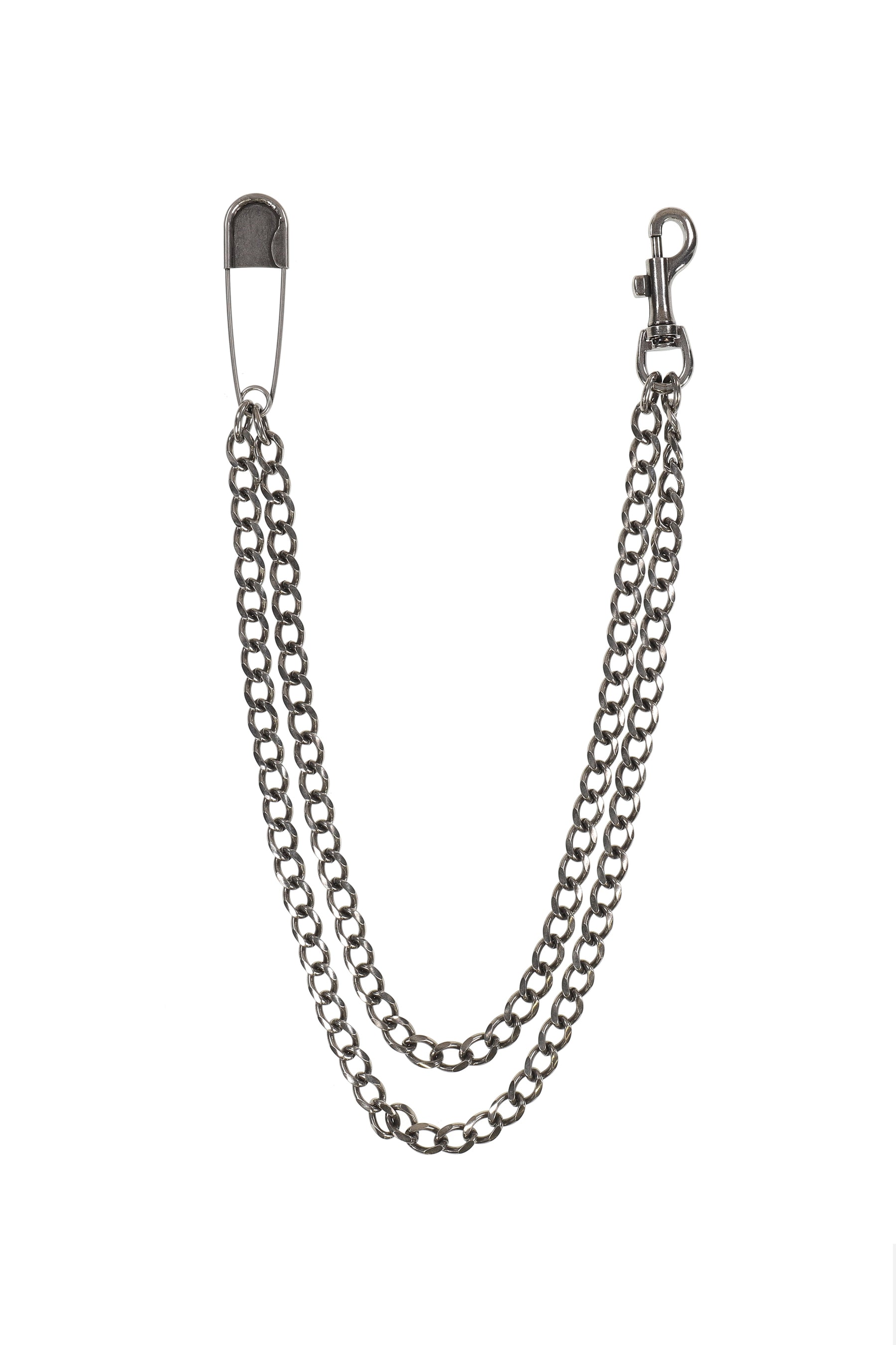 "KMY" DOUBLE WALLET CHAIN / BLK