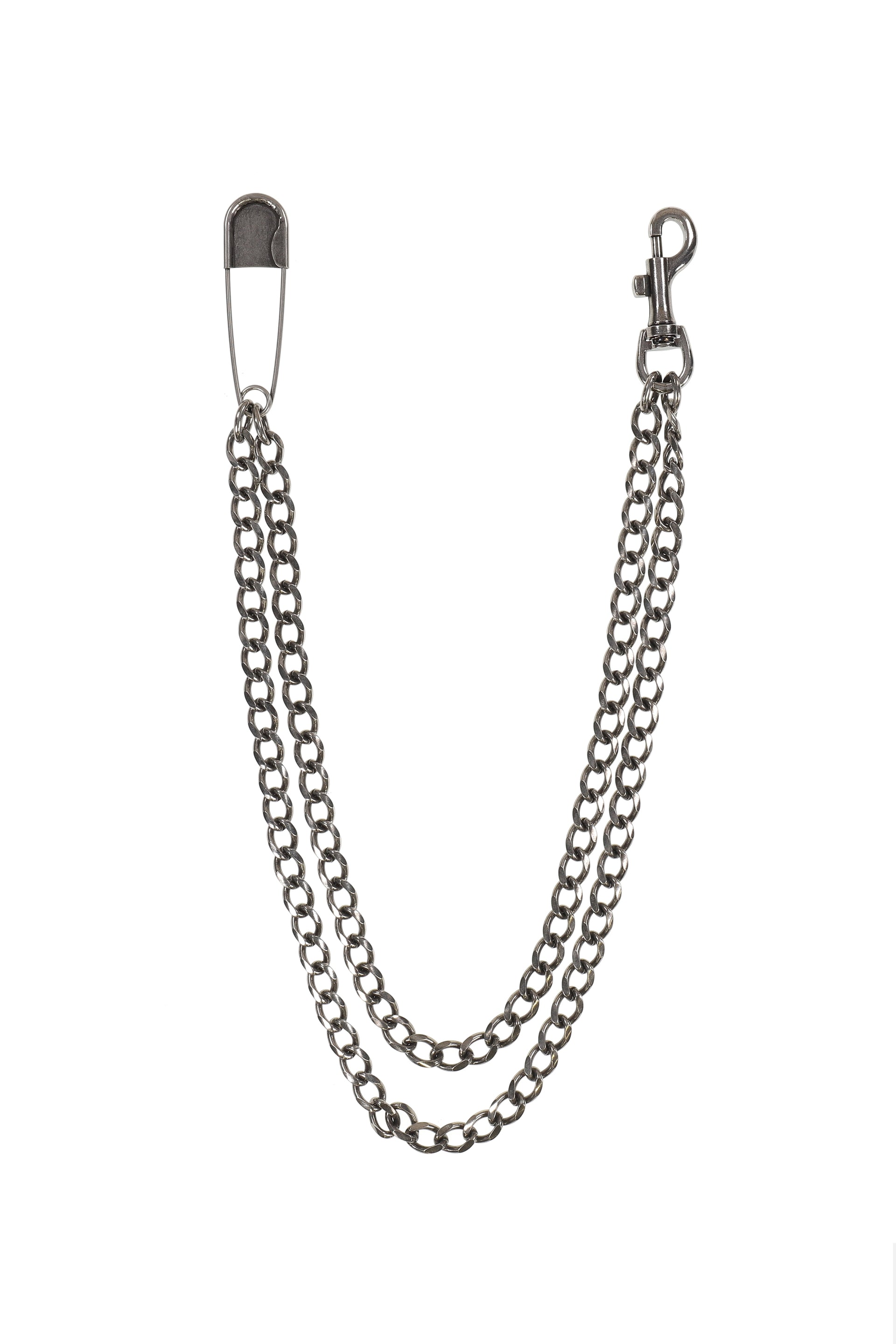 "KMY" DOUBLE WALLET CHAIN / BLK