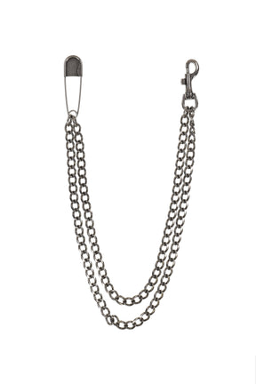"KMY" DOUBLE WALLET CHAIN / BLK