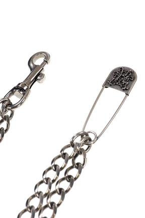 "KMY" DOUBLE WALLET CHAIN / BLK