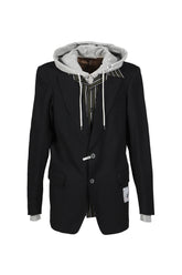 TRIPLE LAYERED BLAZER / BLK