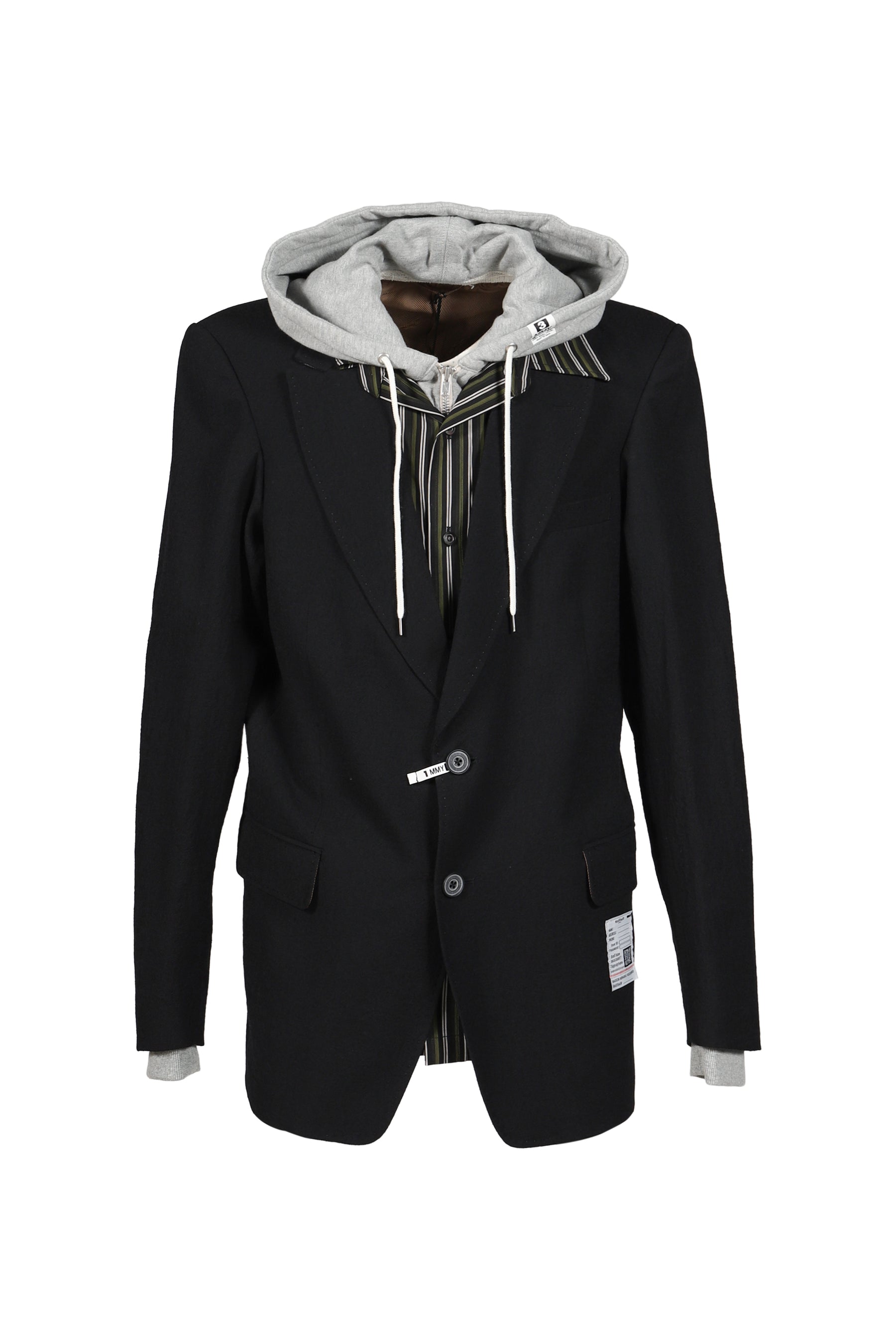 TRIPLE LAYERED BLAZER / BLK